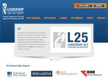 Tablet Screenshot of leadershipslo.org